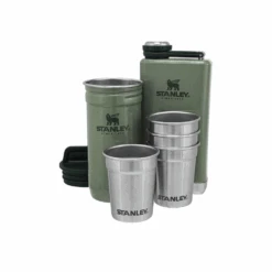 Stanley Adventure Shot Glass Set + Flask Hammertone Green 8 Stanley Adventure Shot Glass Set + Flask Hammertone Green -Montanic Store 10 01883 077 3
