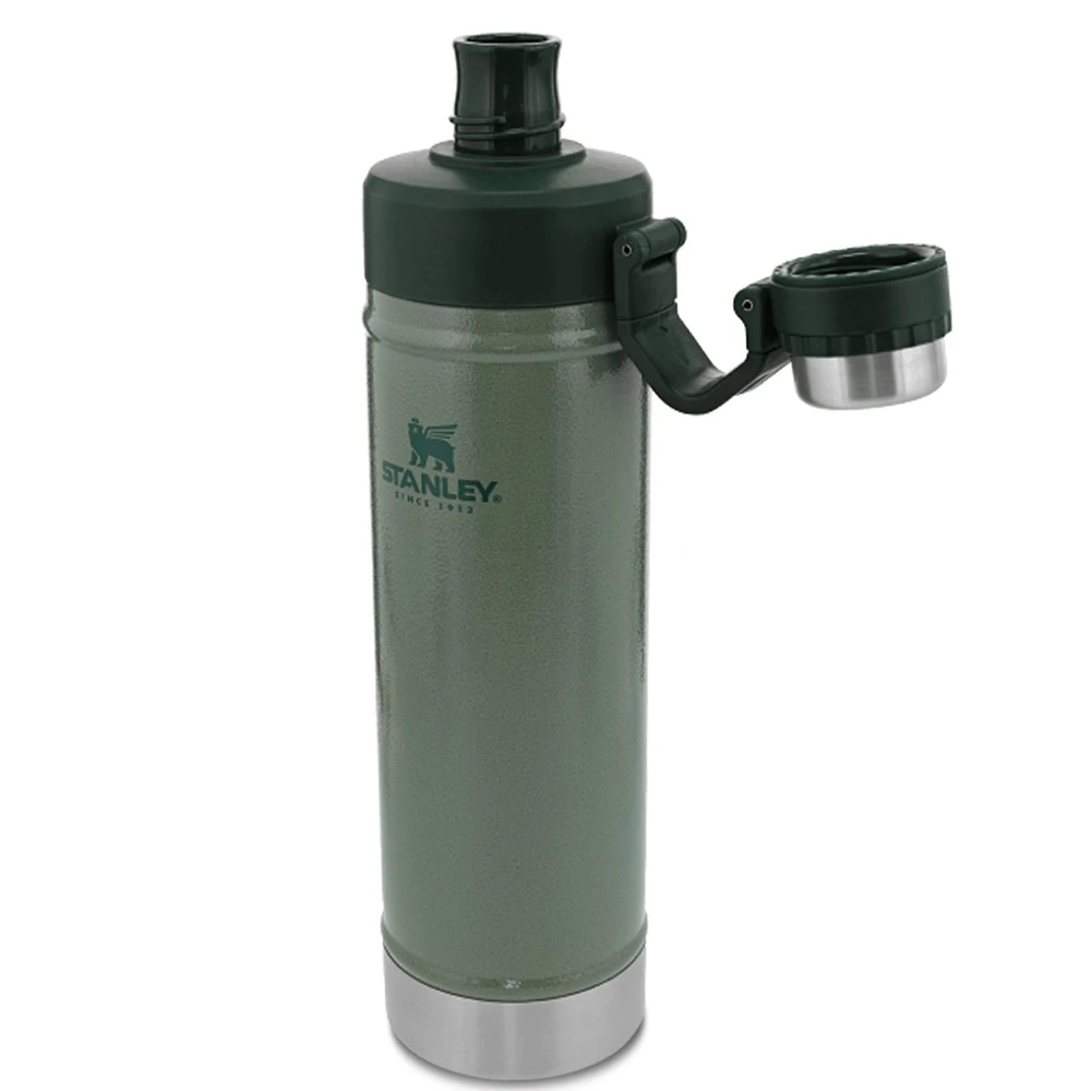 Stanley Classic Vaccum Water Bottle 20oz Hammertone Green 4 Stanley Classic Vaccum Water Bottle 20oz Hammertone Green - Image 4