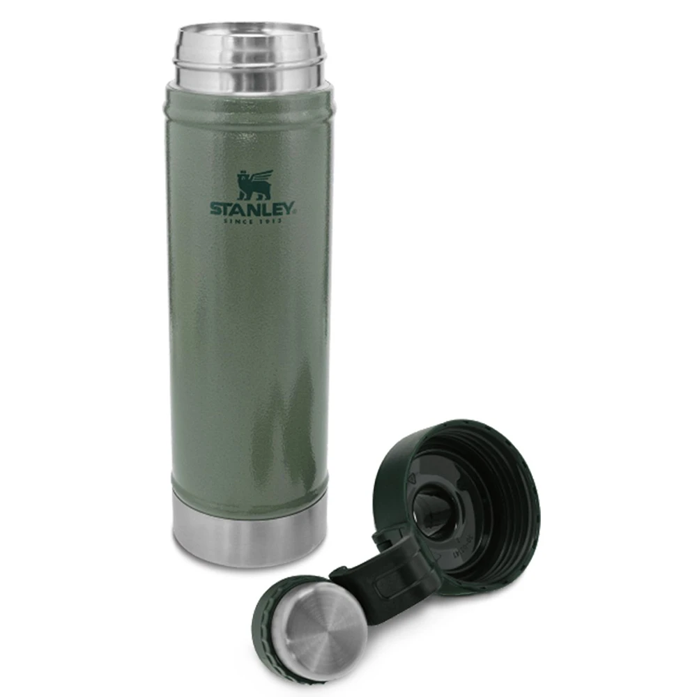 Stanley Classic Vaccum Water Bottle 20oz Hammertone Green 5 Stanley Classic Vaccum Water Bottle 20oz Hammertone Green - Image 5
