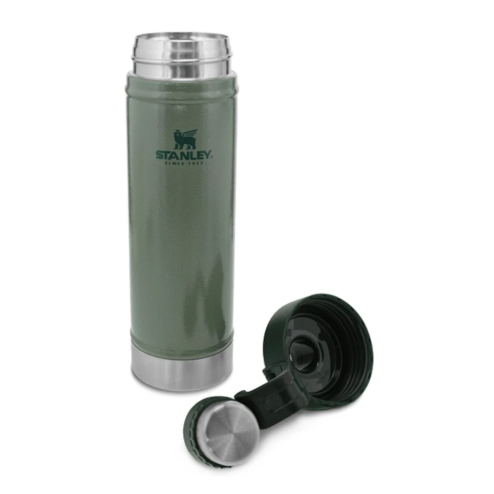 Stanley Classic Vacuum Water Bottle 25oz Hammertone Green 2 Stanley Classic Vacuum Water Bottle 25oz Hammertone Green - Image 2