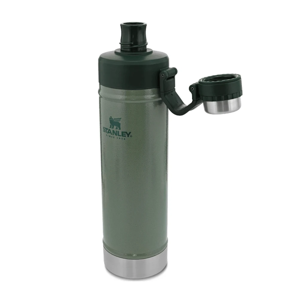 Stanley Classic Vacuum Water Bottle 25oz Hammertone Green 5 Stanley Classic Vacuum Water Bottle 25oz Hammertone Green - Image 5