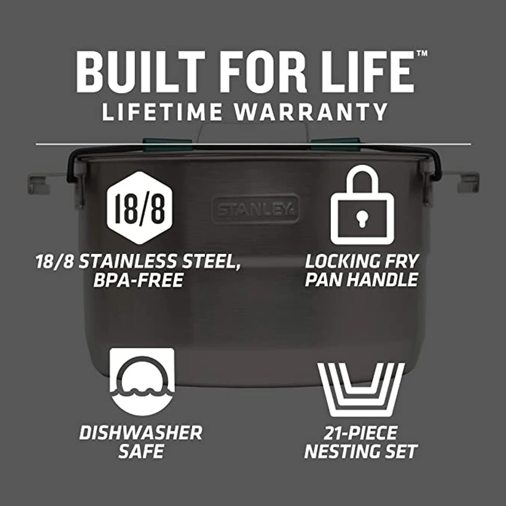 Stanley Adventure Full Kitchen Base Camp Cooking Set 6 Stanley Adventure Full Kitchen Base Camp Cooking Set - Image 6