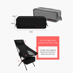 KZM Schwyz High Lightweight Chair Black 19 KZM Schwyz High Lightweight Chair Black -Montanic Store 11 50f4835c a2cd 4640 89a6 b3b912b35f04