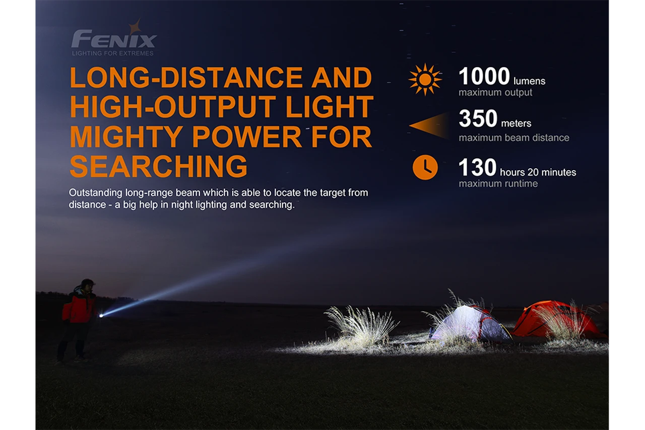 Fenix LD42 XP-L Hi V3 LED Flashlight Black 6 Fenix LD42 XP-L Hi V3 LED Flashlight Black - Image 6