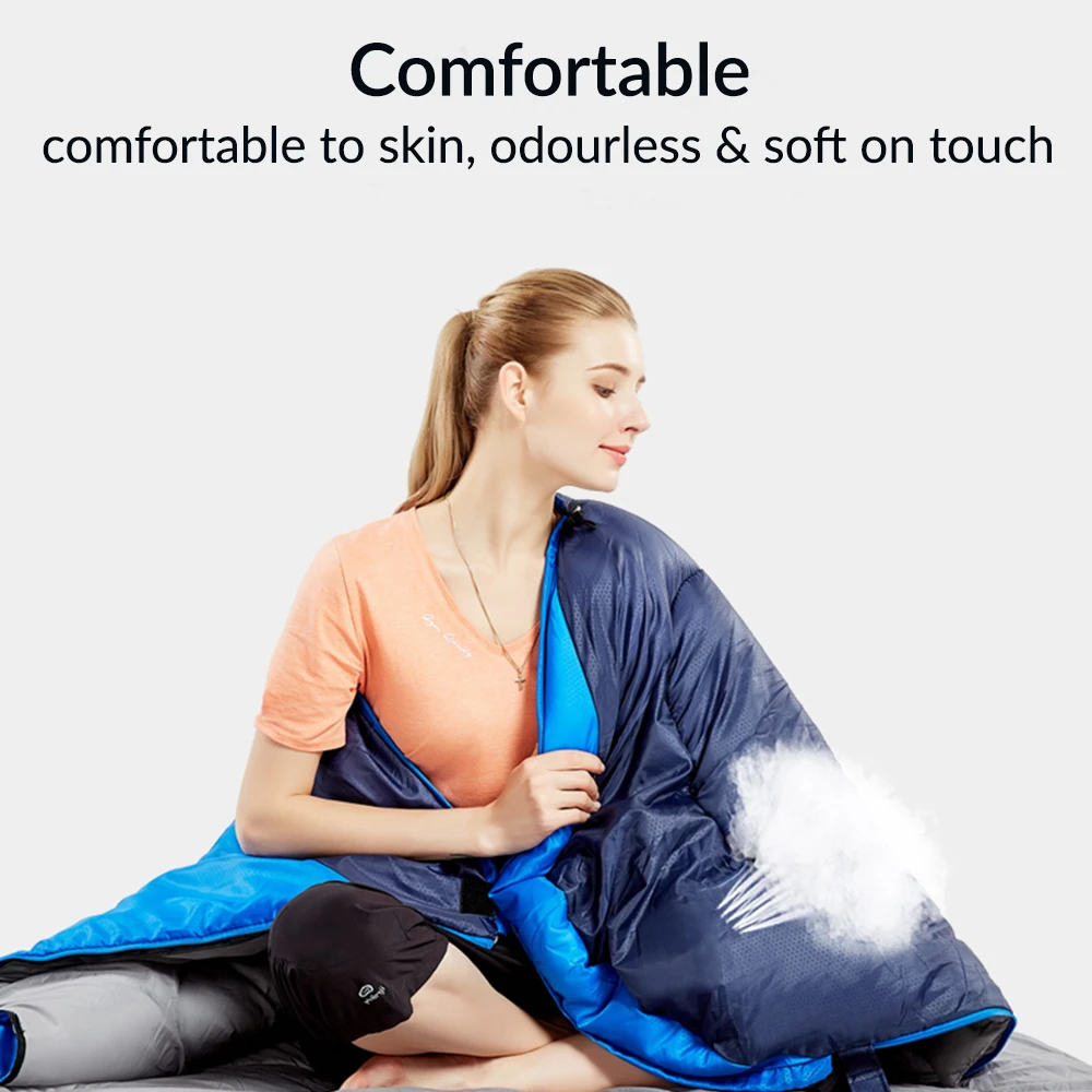 Hewolf Camping Sleeping Bag 1.3 - Green 4 Hewolf Camping Sleeping Bag 1.3 - Green - Image 4