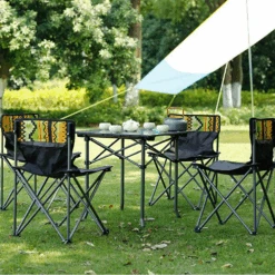 Hewolf 5pcs Set Camping Foldable Table And Chairs 15 Hewolf 5pcs Set Camping Foldable Table And Chairs -Montanic Store 1746 14 1