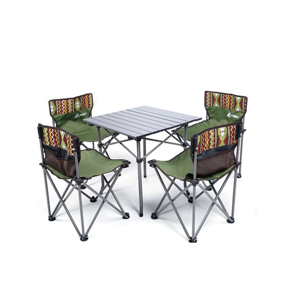 Hewolf 5pcs Set Camping Foldable Table And Chairs 6 Hewolf 5pcs Set Camping Foldable Table And Chairs - Image 6