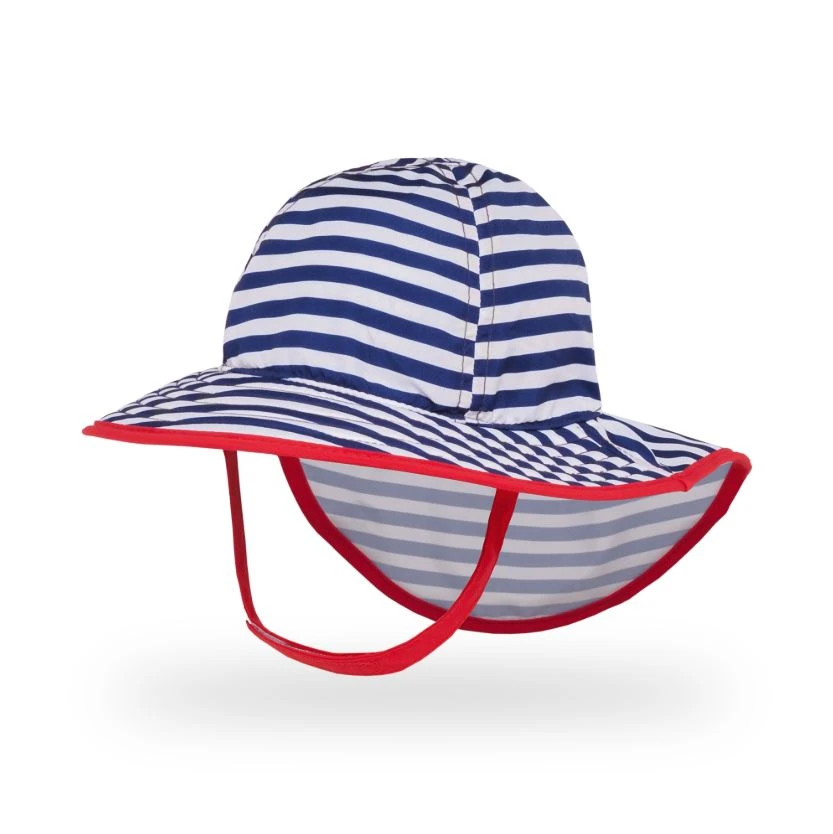 Sunday Afternoon Infant Sunsprout Hat Navy/White Stripe 4 Sunday Afternoon Infant Sunsprout Hat Navy/White Stripe - Image 4