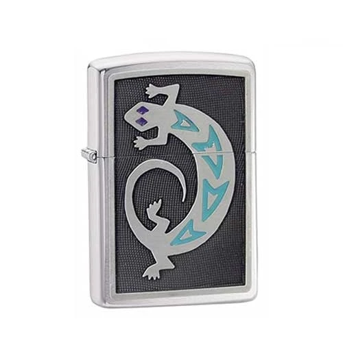 Zippo Silver Lizard Refillable Windproof Lighter - 20189 2 Zippo Silver Lizard Refillable Windproof Lighter - 20189 - Image 2