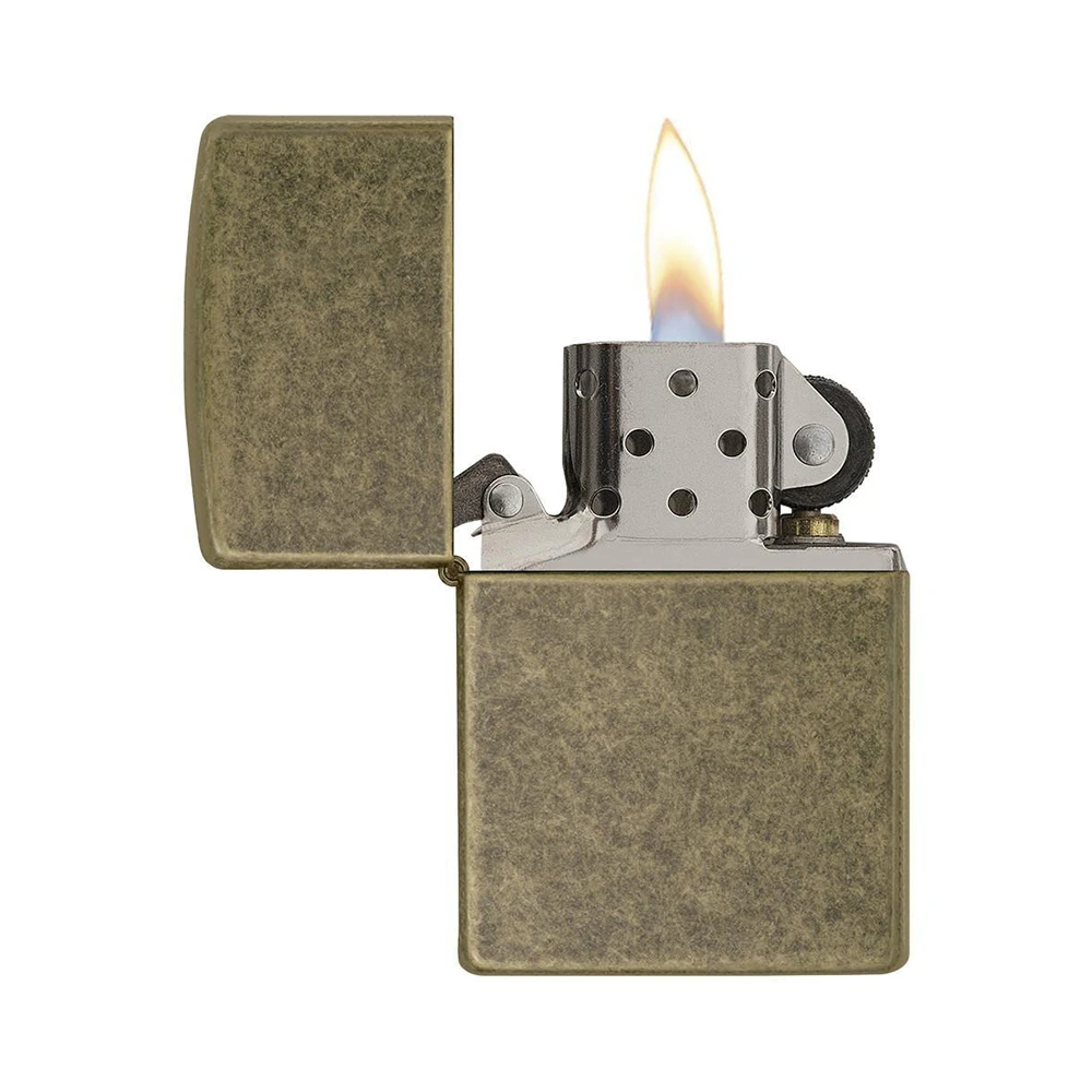 Zippo 201FB Antique Brass - Refillable Windproof Lighter 2 Zippo 201FB Antique Brass - Refillable Windproof Lighter - Image 2