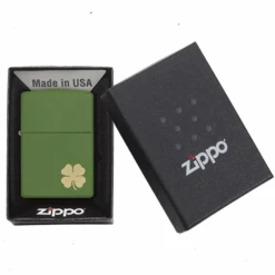 Zippo 228 Shamrock Refillable Windproof Lighter - 21032 6 Zippo 228 Shamrock Refillable Windproof Lighter - 21032 -Montanic Store 21032 1