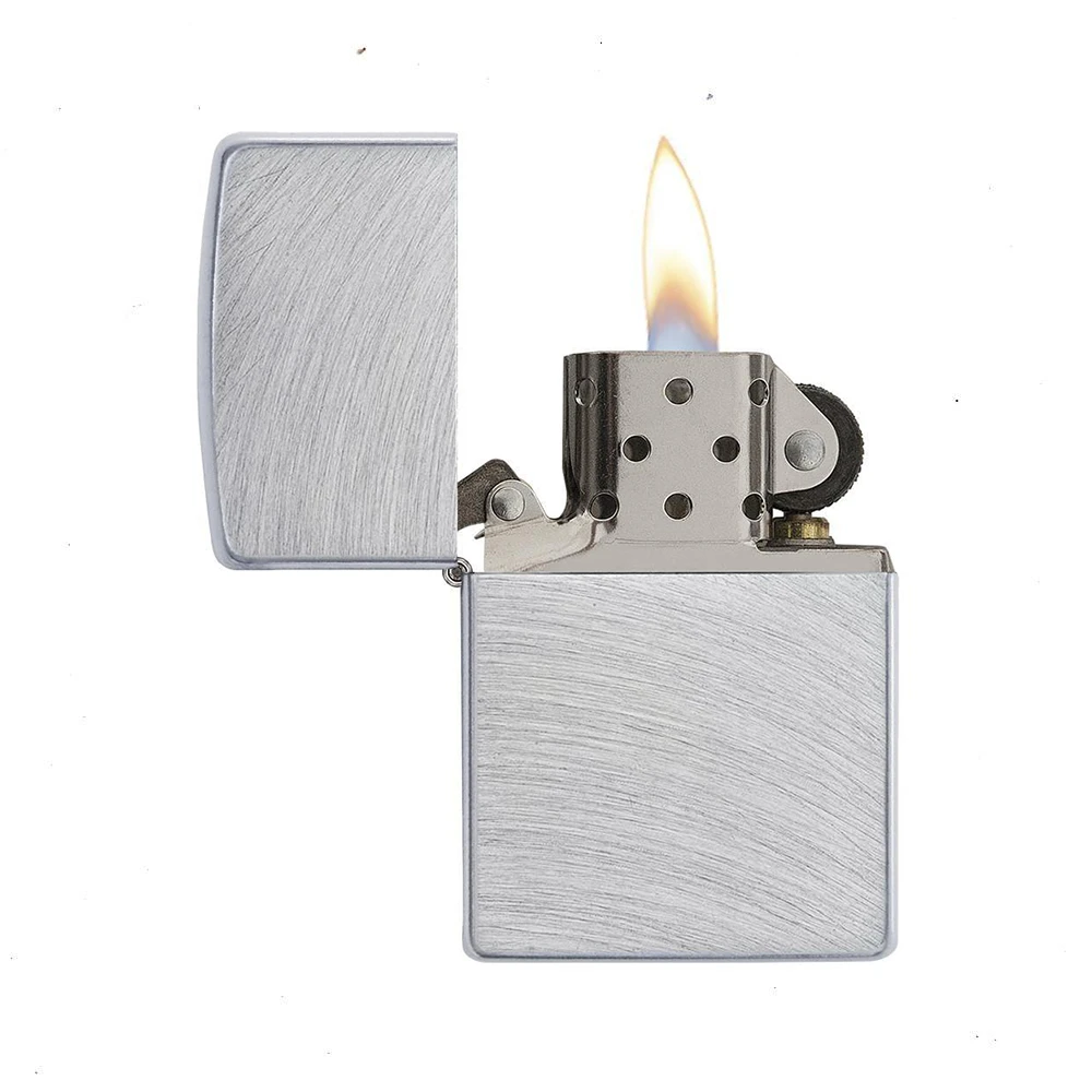 Zippo Regular Chrome Arch Refillable Windproof Lighter - 246487 2 Zippo Regular Chrome Arch Refillable Windproof Lighter - 246487 - Image 2