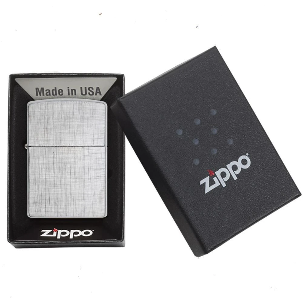 Zippo Linen Weave Refillable Windproof Lighter - 28181 4 Zippo Linen Weave Refillable Windproof Lighter - 28181 - Image 4