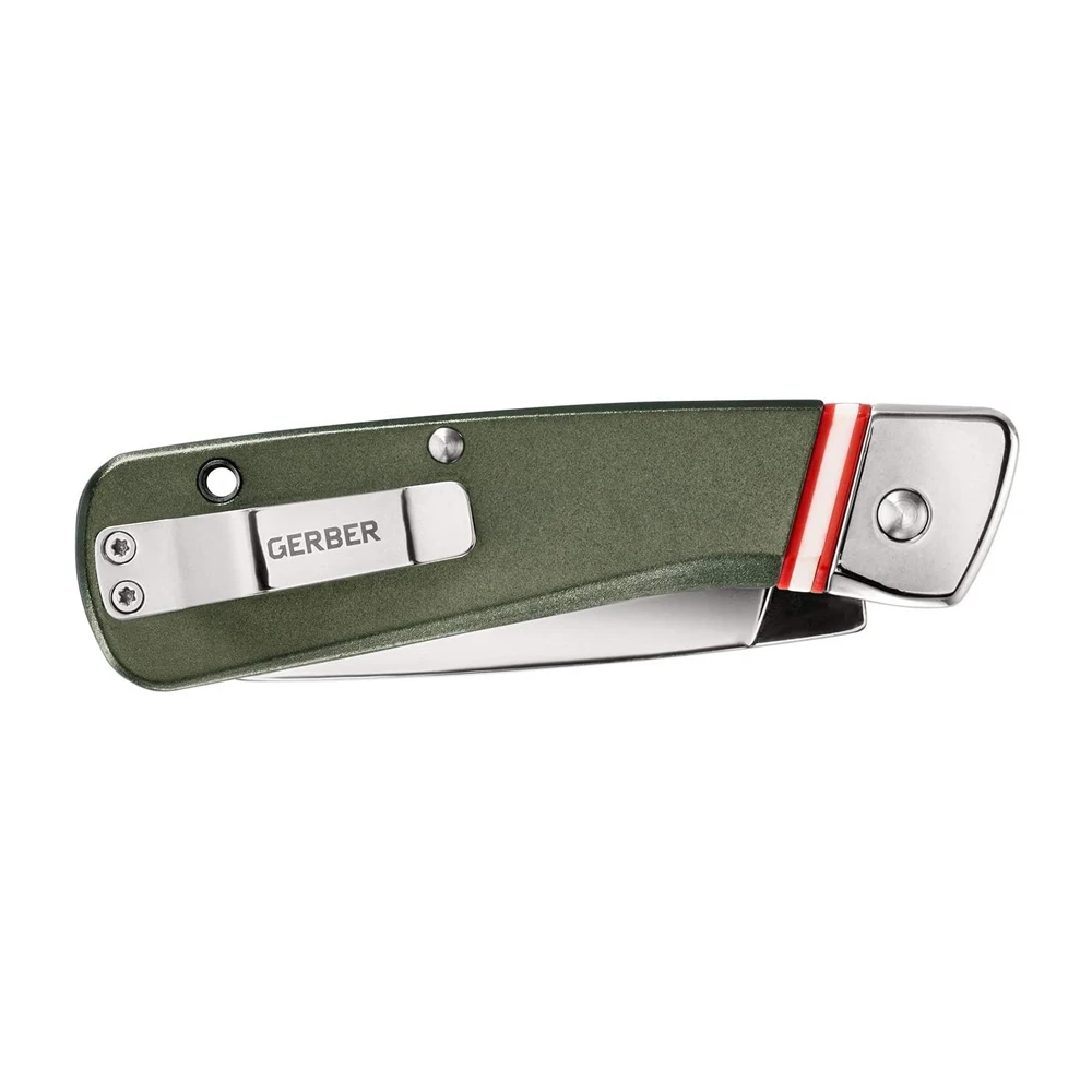 Gerber Straightlace Pocket Clip Knife With Fine Edge Green 3 Gerber Straightlace Pocket Clip Knife With Fine Edge Green - Image 3