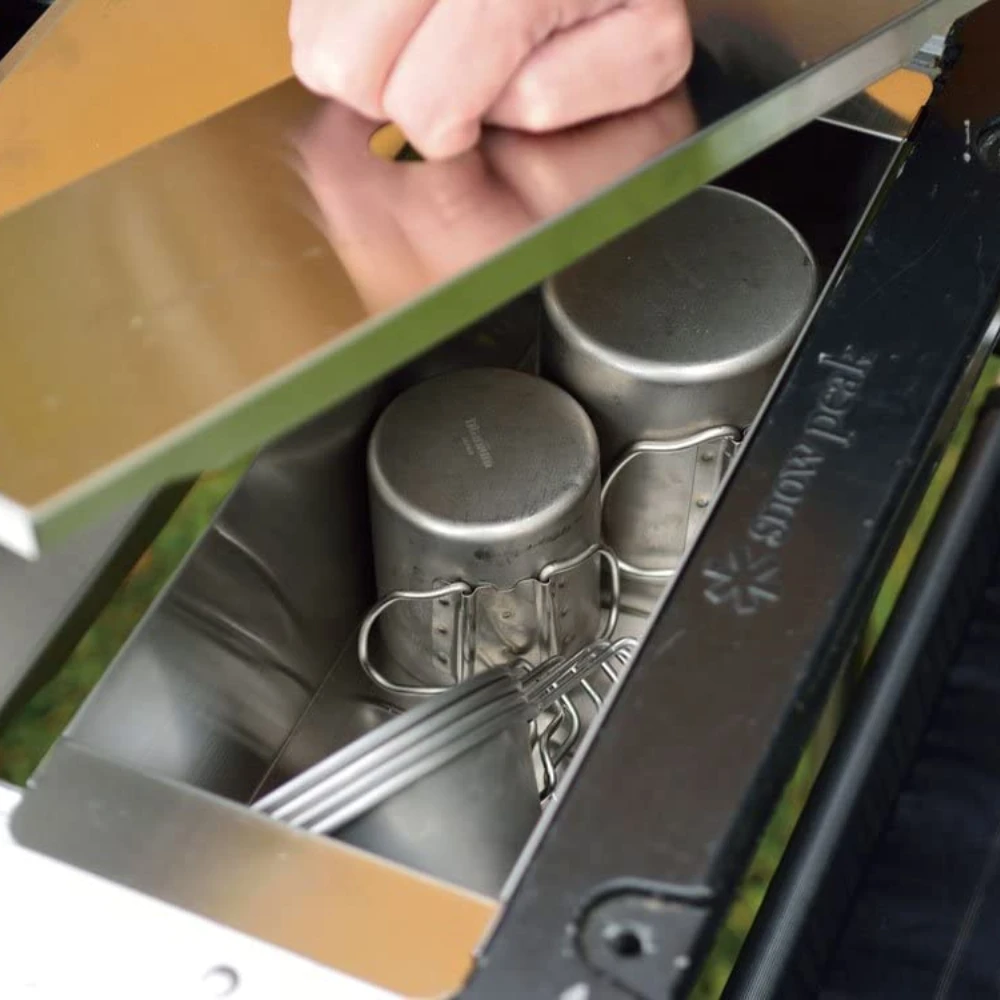 Snow Peak Stainless Box Half Unit 4 Snow Peak Stainless Box Half Unit - Image 4