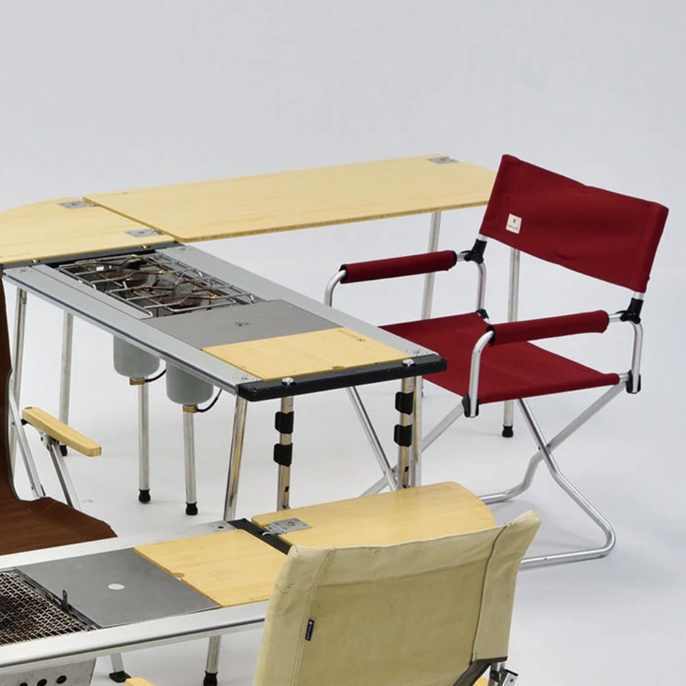 Snow Peak IGT Wood Table Short Bamboo Top 4 Snow Peak IGT Wood Table Short Bamboo Top - Image 4