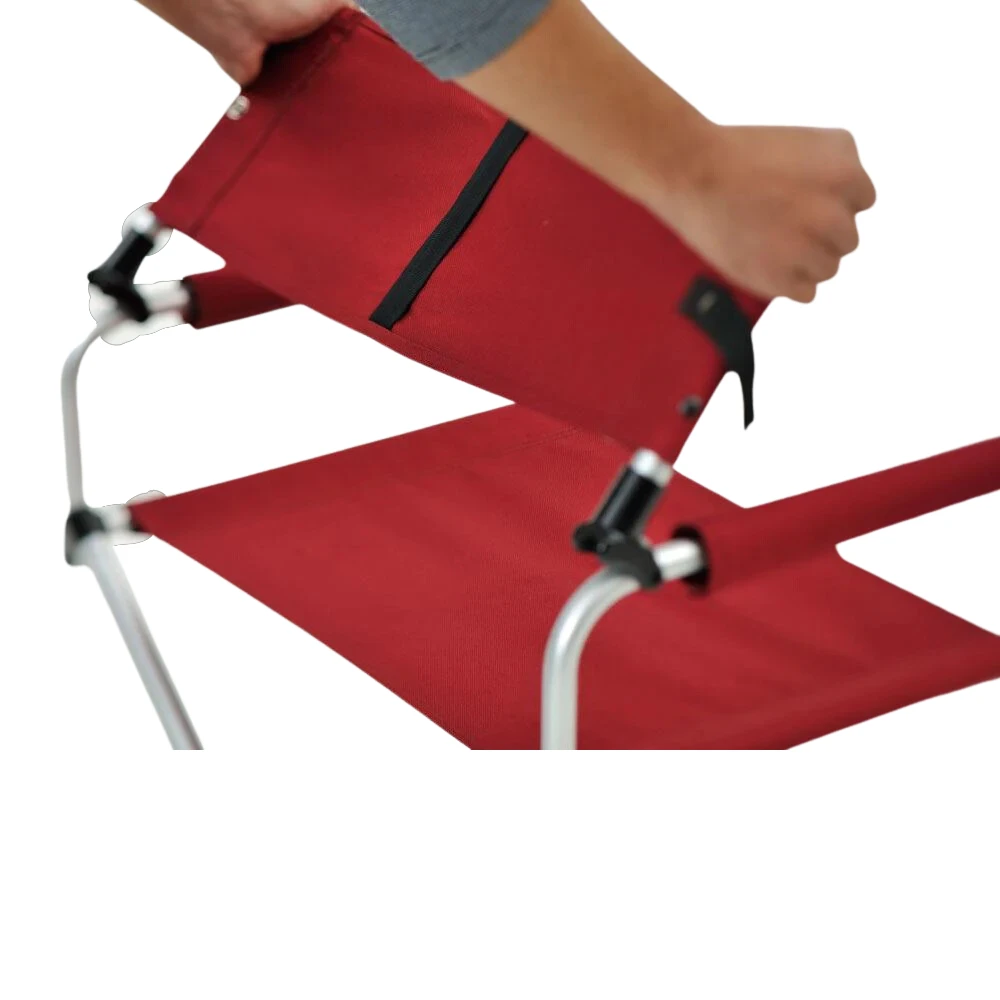 Snow Peak Folding Chair Wide Red 4 Snow Peak Folding Chair Wide Red - Image 4
