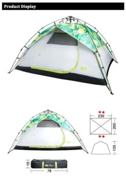 Mobi Garden Camping 3-4P Tent 9 Mobi Garden Camping 3-4P Tent -Montanic Store 5 4