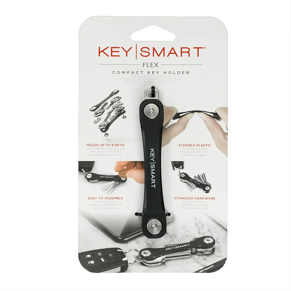 Keysmart Flex Black - Compact Multiple Key Holder Car Key Organizer 4 Keysmart Flex Black - Compact Multiple Key Holder Car Key Organizer - Image 4