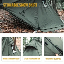 OneTigris Roc Shield Bushcraft Tent TC Version - Ranger Green 11 OneTigris Roc Shield Bushcraft Tent TC Version - Ranger Green -Montanic Store 5 519e8a40 41e6 409c 876e 608342ba6b9f