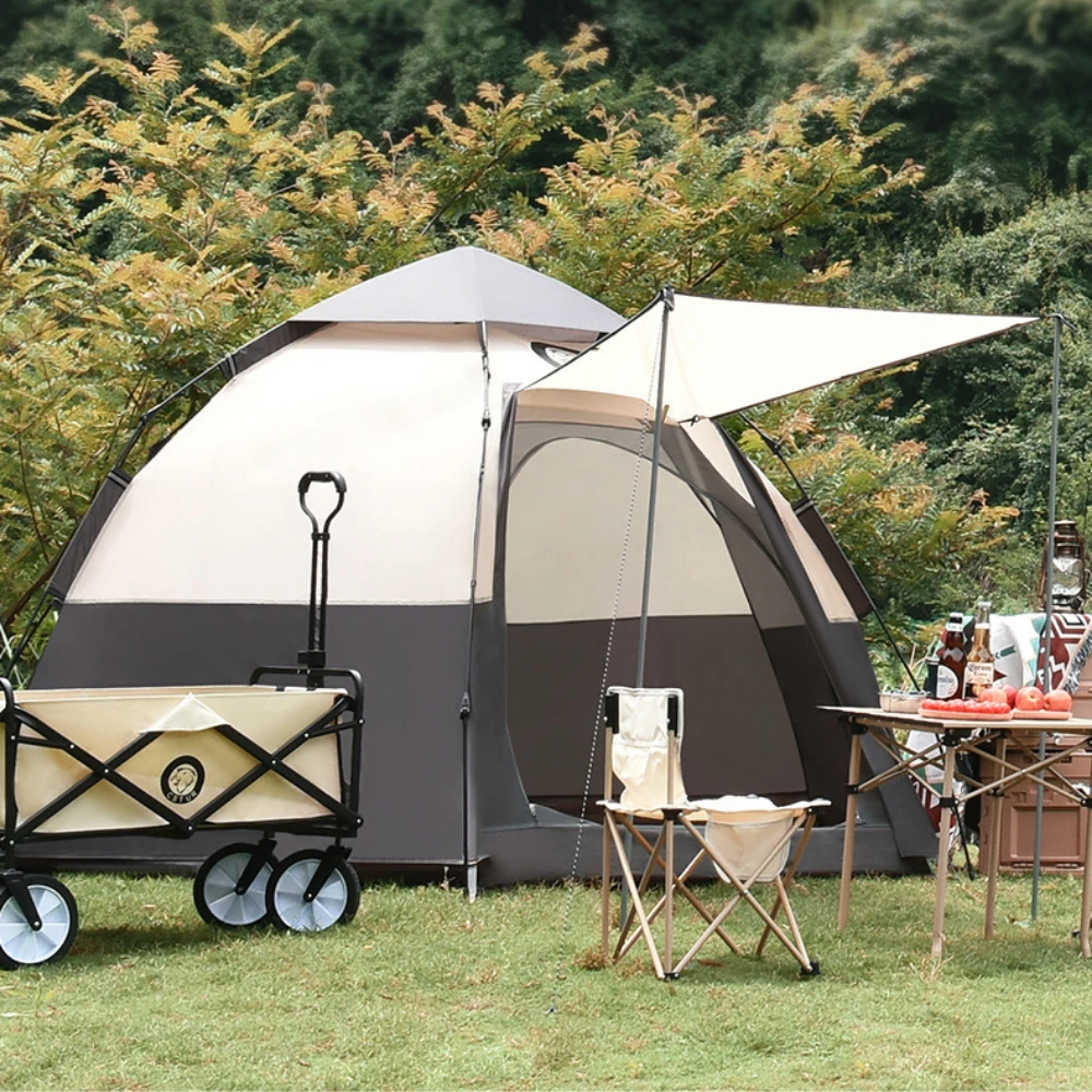 CSTUR Fast Pitch Camping Tent- Black Silver 9 CSTUR Fast Pitch Camping Tent- Black Silver - Image 9