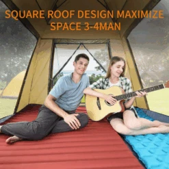 Hewolf Auto 3-4 Person Tent - Camel -Montanic Store 6 4