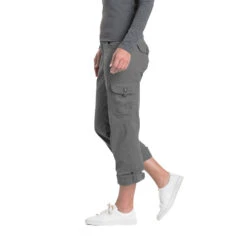 Kuhl W's Kontra Cargo Pant - Carbon 5 Kuhl W's Kontra Cargo Pant - Carbon -Montanic Store 6065 splas roll up carbon rolled side cc pdp photo