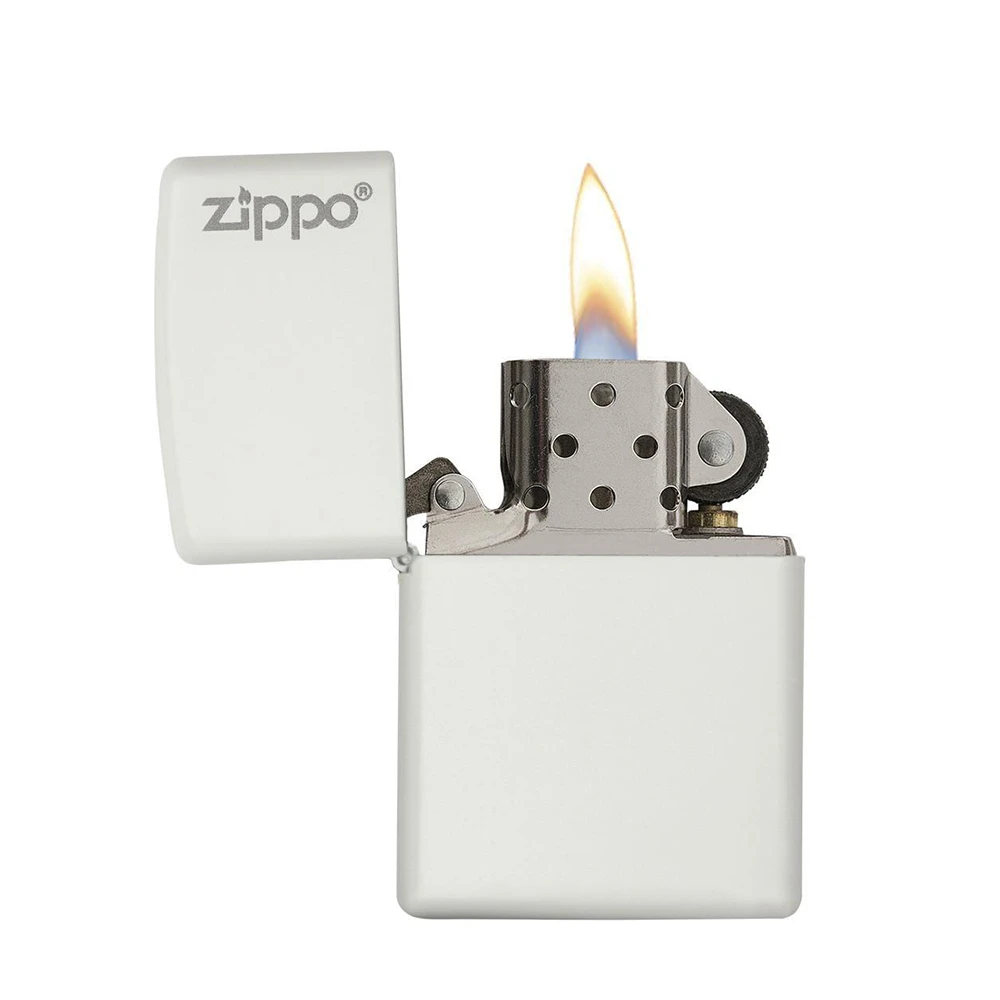 Zippo 214ZL White Matte With Zippo Logo - Refillable Windproof Lighter 2 Zippo 214ZL White Matte With Zippo Logo - Refillable Windproof Lighter - Image 2