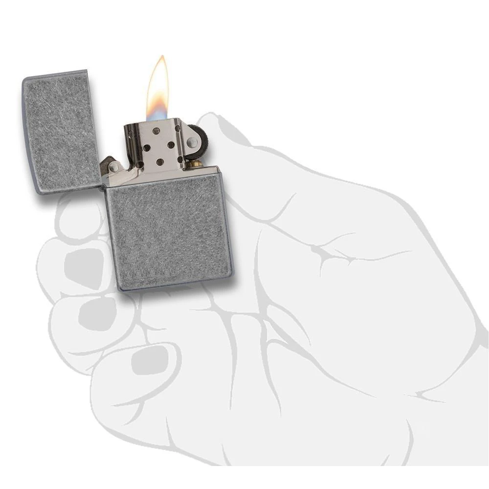 Zippo 121FB Classic Antique Silver Plate - Refillable Windproof Lighter 4 Zippo 121FB Classic Antique Silver Plate - Refillable Windproof Lighter - Image 4