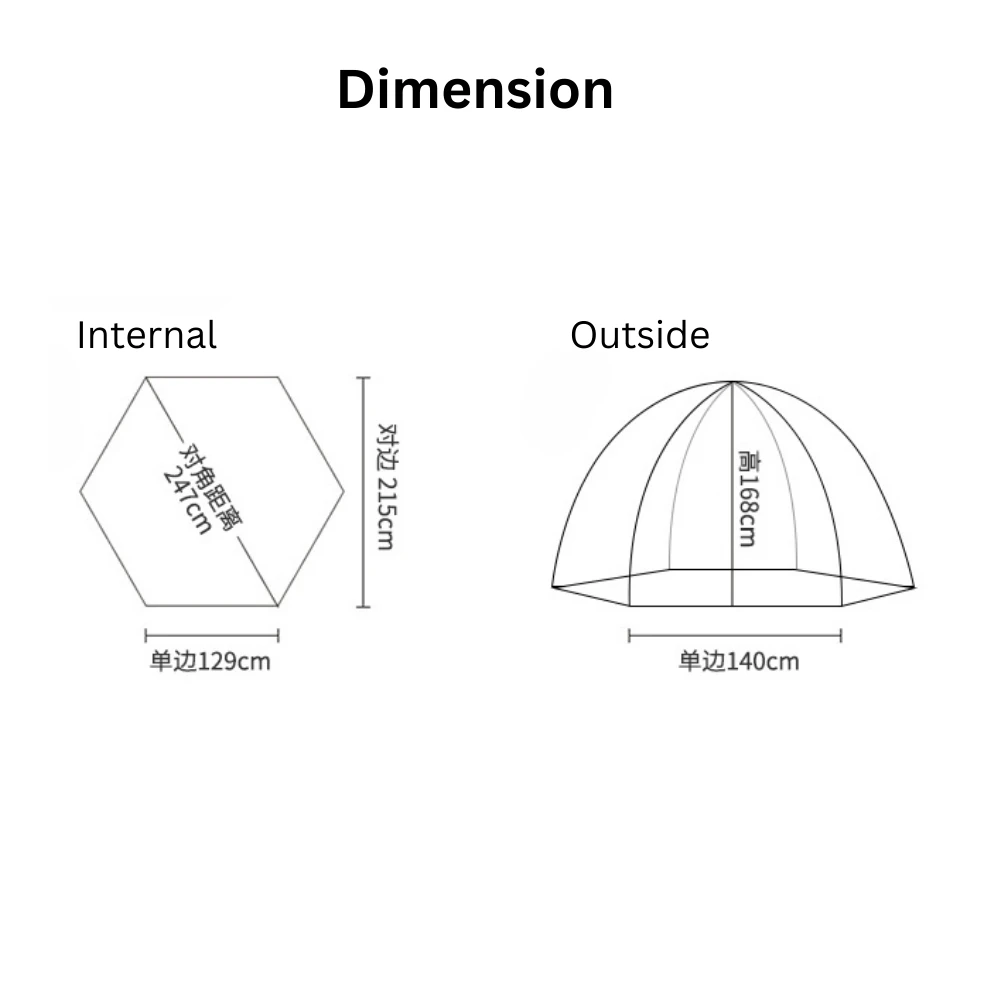 CSTUR Fast Pitch Camping Tent- Black Silver 5 CSTUR Fast Pitch Camping Tent- Black Silver - Image 5