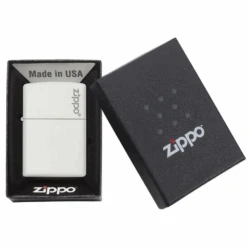 Zippo 214ZL White Matte With Zippo Logo - Refillable Windproof Lighter 6 Zippo 214ZL White Matte With Zippo Logo - Refillable Windproof Lighter -Montanic Store 88