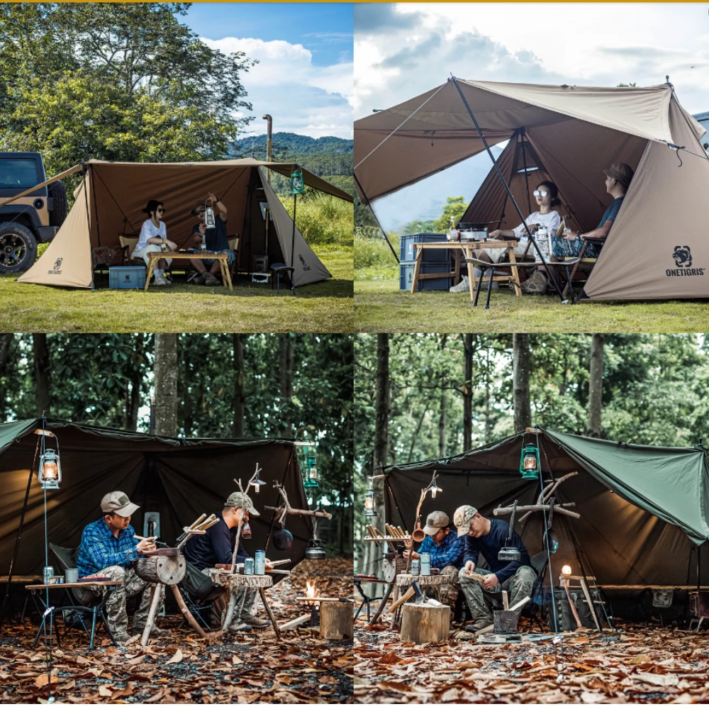 OneTigris Roc Shield Bushcraft Tent TC Version - Ranger Green 9 OneTigris Roc Shield Bushcraft Tent TC Version - Ranger Green - Image 9