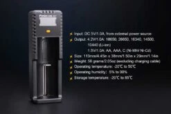 Fenix ARE-X1+ Smart USB Battery Charger 11 Fenix ARE-X1+ Smart USB Battery Charger -Montanic Store ARE X1plus battery charger specs