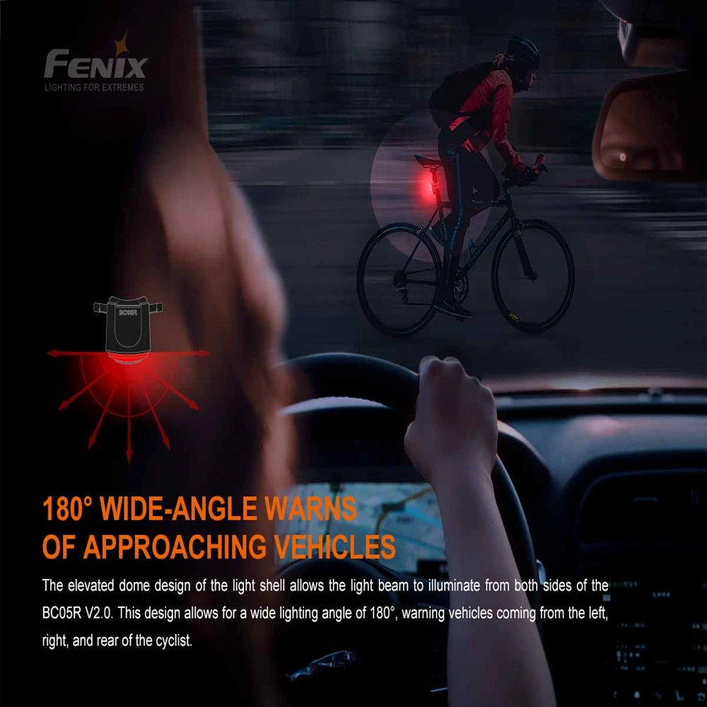 Fenix BC05R V2.0 Rechargeable Bike Tail Light 8 Fenix BC05R V2.0 Rechargeable Bike Tail Light - Image 8