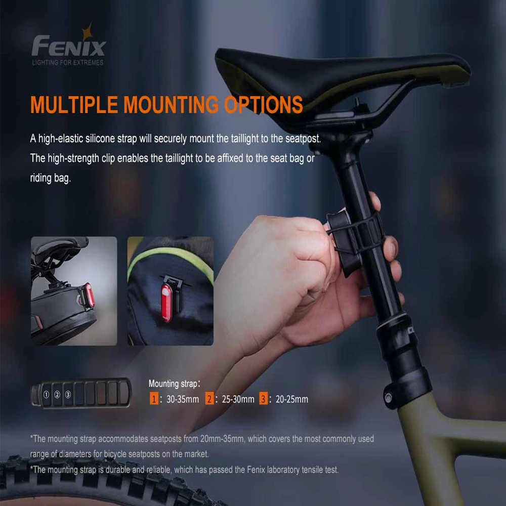 Fenix BC05R V2.0 Rechargeable Bike Tail Light 9 Fenix BC05R V2.0 Rechargeable Bike Tail Light - Image 9