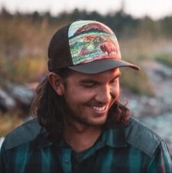 Sunday Afternoon Artist Series Trucker Cap - Bison Sunset -Montanic Store Bison Sunset 2