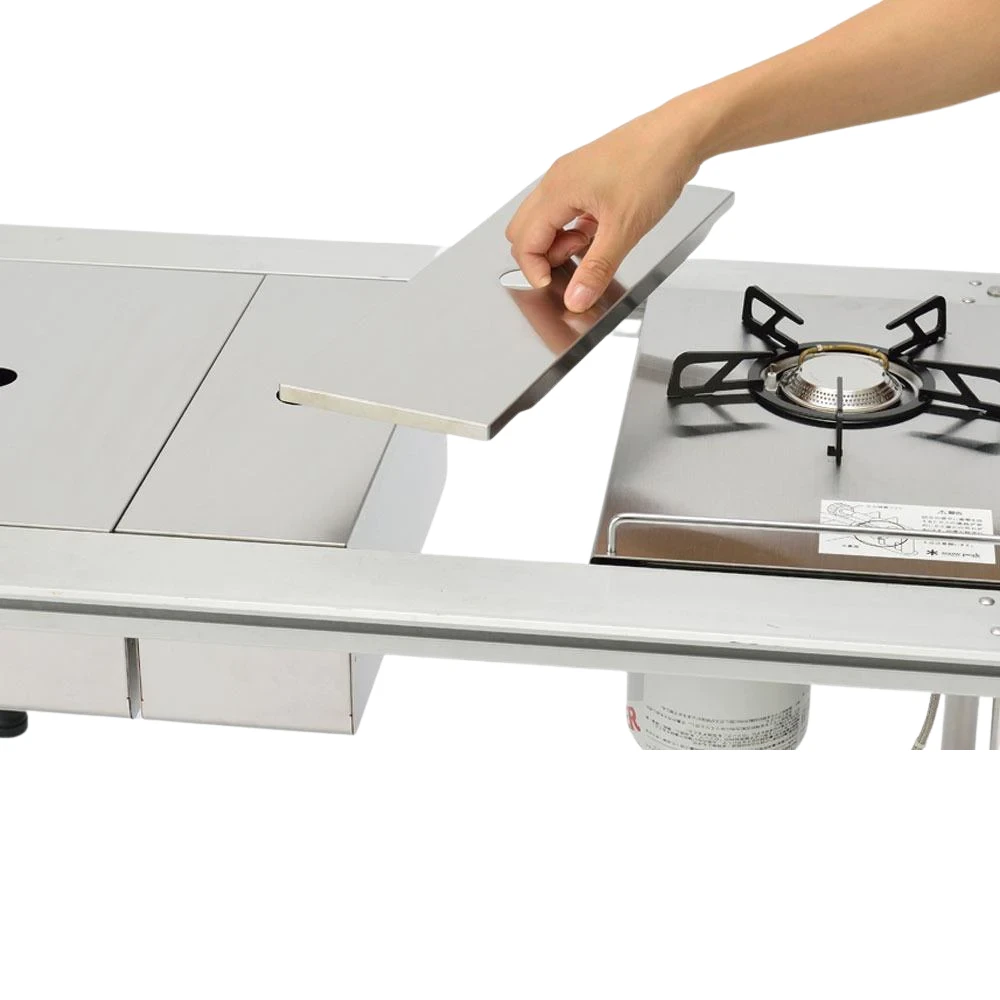 Snow Peak Stainless Box Half Unit 2 Snow Peak Stainless Box Half Unit - Image 2