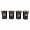 Camp Leader 4 Pcs Stainless Steel Cup - Black 28 Camp Leader 4 Pcs Stainless Steel Cup - Black -Montanic Store CL01 BLK 02