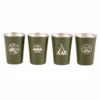 Camp Leader 4 Pcs Stainless Steel Cup - Green 15 Camp Leader 4 Pcs Stainless Steel Cup - Green -Montanic Store CL01 GRN 02