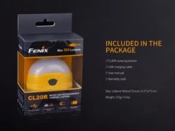 Fenix CL20R Camping Lantern 300 Lumen -Montanic Store CL20R lantern package