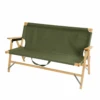 Camp Leader Camping Wooden Long Chair - Green -Montanic Store CL55 OD 02
