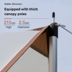 Adventurer Tanxianzhe Waterproof Awning Anti-tearing Sunshade Tarp Outdoor Camping Tan 17 Adventurer Tanxianzhe Waterproof Awning Anti-tearing Sunshade Tarp Outdoor Camping Tan -Montanic Store CLEARANCEADVENTURER
