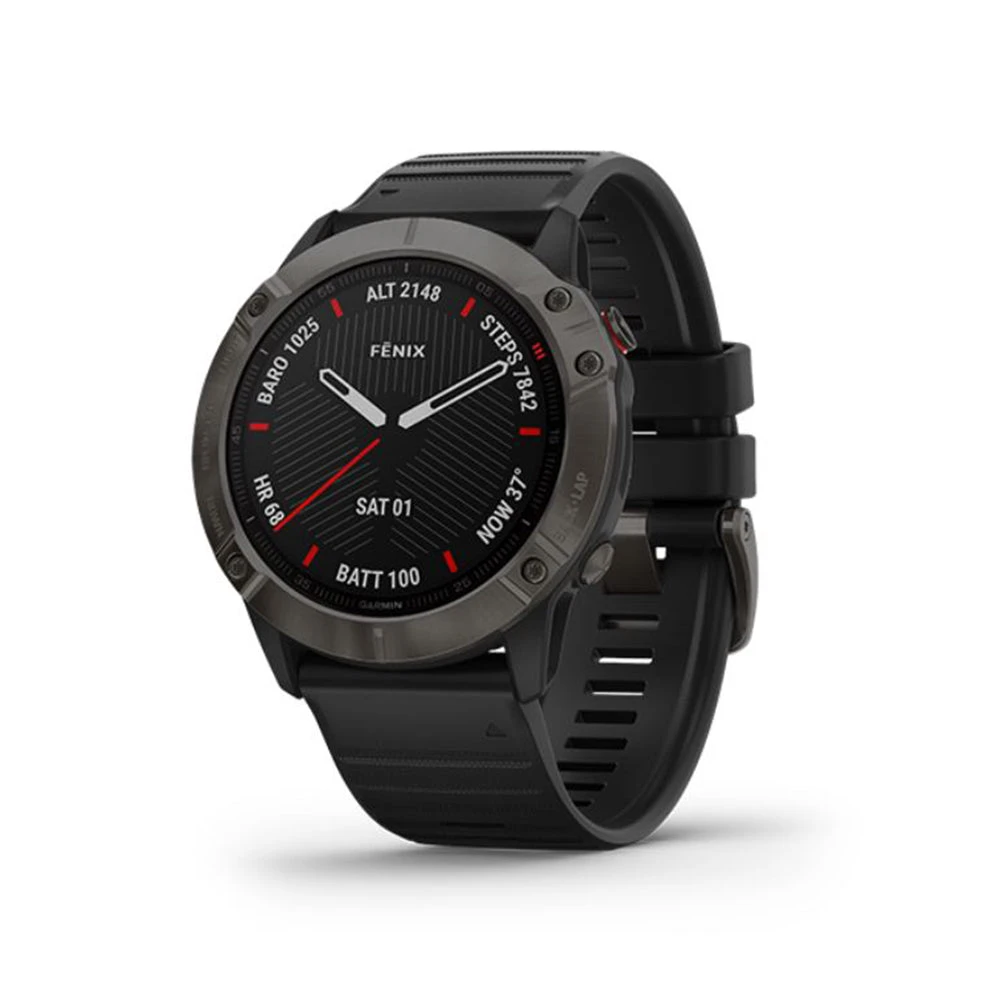 Garmin Fenix 6X GPS Watch - Sapphire Carbon Gray 1 Garmin Fenix 6X GPS Watch - Sapphire Carbon Gray