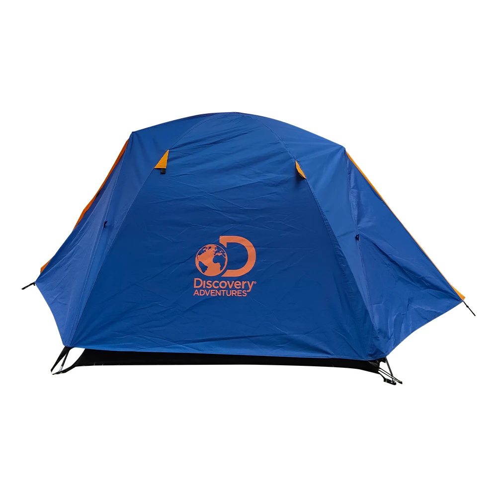 Discovery Adventures 2 Person Camping Tent Navy Orange 2 Discovery Adventures 2 Person Camping Tent Navy Orange - Image 2