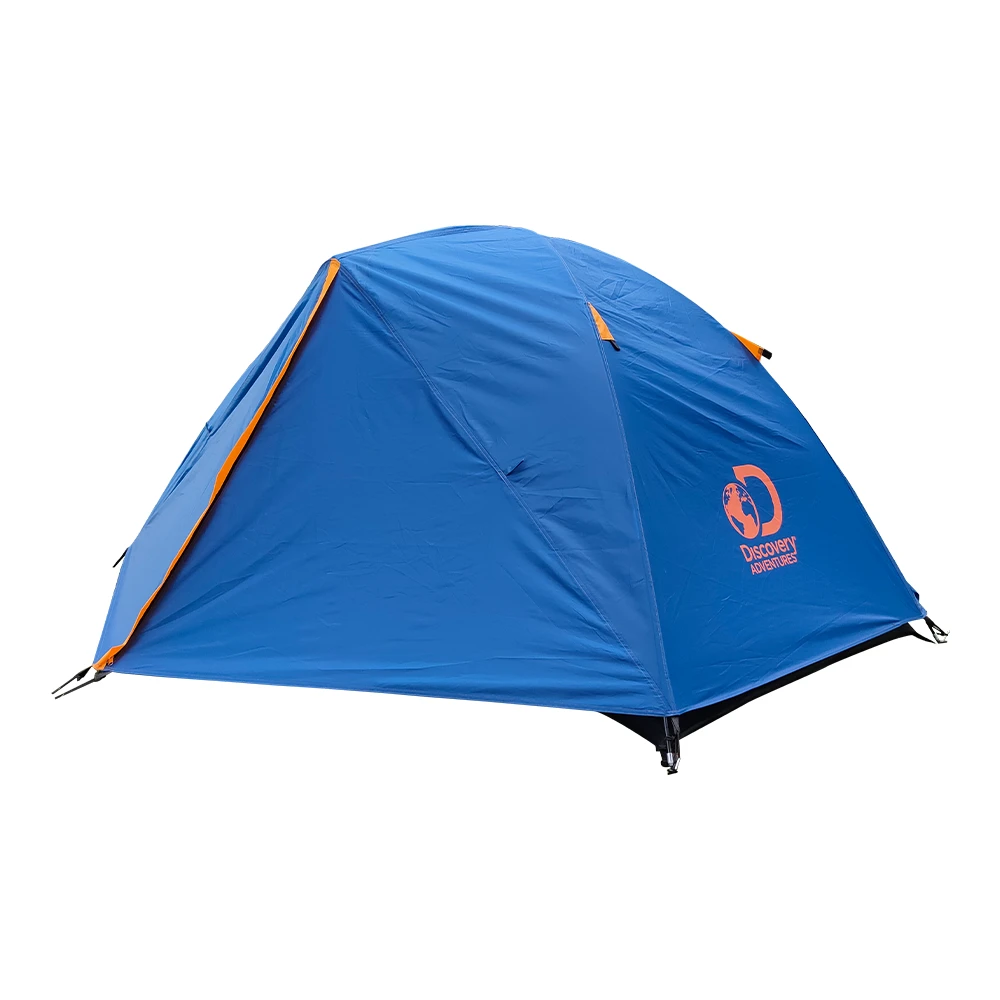 Discovery Adventures 2 Person Camping Tent Navy Orange 3 Discovery Adventures 2 Person Camping Tent Navy Orange - Image 3