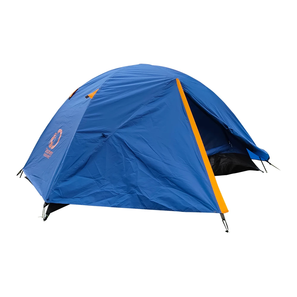 Discovery Adventures 2 Person Camping Tent Navy Orange 4 Discovery Adventures 2 Person Camping Tent Navy Orange - Image 4