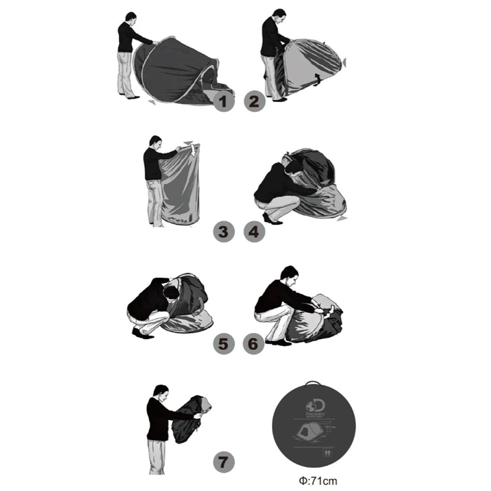 Discovery Adventures Automatic Pop Up Tent 4 Discovery Adventures Automatic Pop Up Tent - Image 4