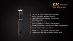 Fenix E20 XP-E2 LED Flashlight (2015 EDITION) 20 Fenix E20 XP-E2 LED Flashlight (2015 EDITION) -Montanic Store E202015 14 E 99839 98925.1443050098