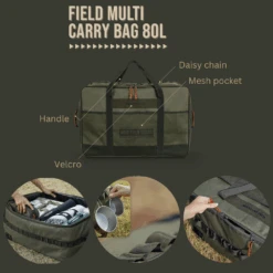 KZM Field Multi Carry Bag 70L & 80L 19 KZM Field Multi Carry Bag 70L & 80L -Montanic Store Features 80L