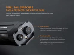 Fenix TK35 2018 XHP35 HI LED Flashlight 1300LM Black -Montanic Store Fenix TK35 2018 Flashlight switches 1